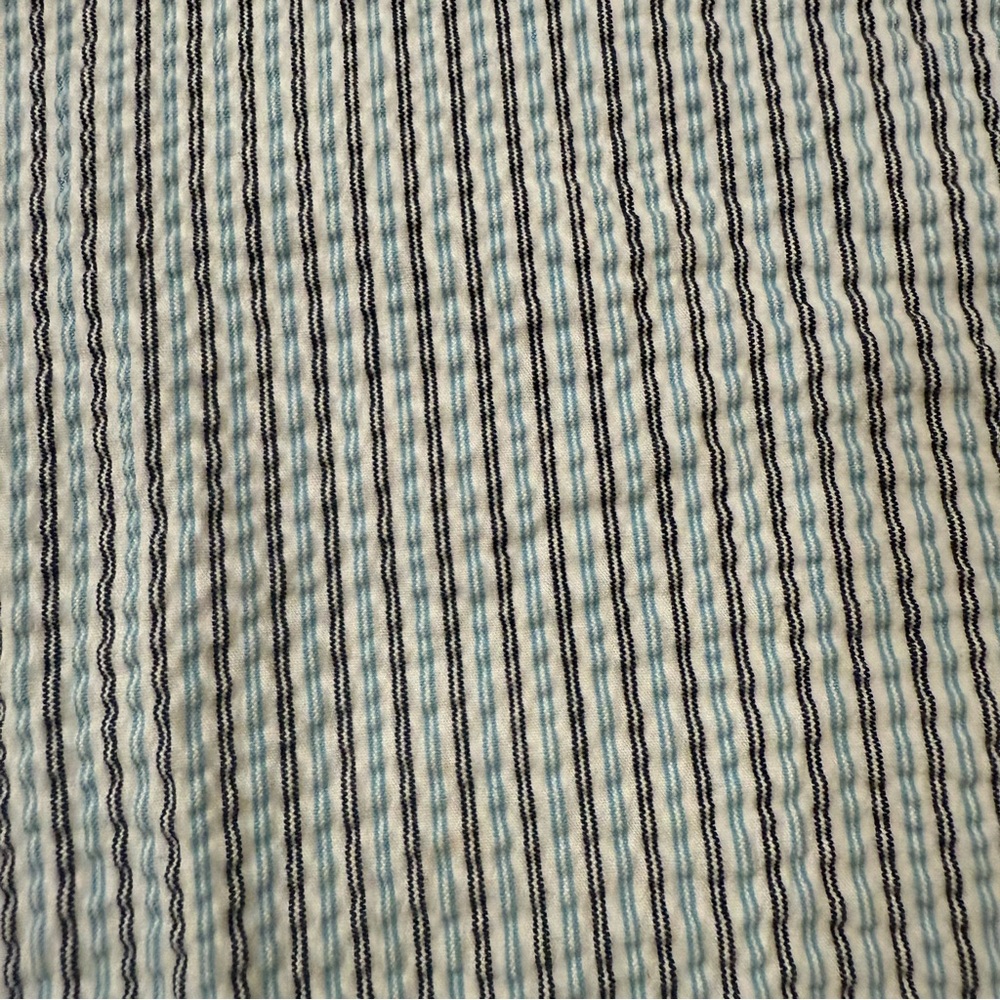 Judith Hart Seersucker Striped Blue, White, and Black Shorts Size 16 - Picture 5 of 14